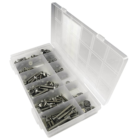 Seachoice Various x Phillips Pan Machine Screw, Plain Finish, Stainless Steel 59431